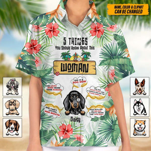 GeckoCustom 5 Things You Should Know About This Woman Dog Clipart Hawaiian Shirt N304 HN590