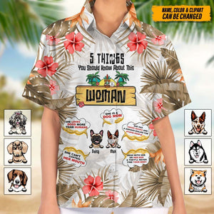 GeckoCustom 5 Things You Should Know About This Woman Dog Clipart Hawaiian Shirt N304 HN590