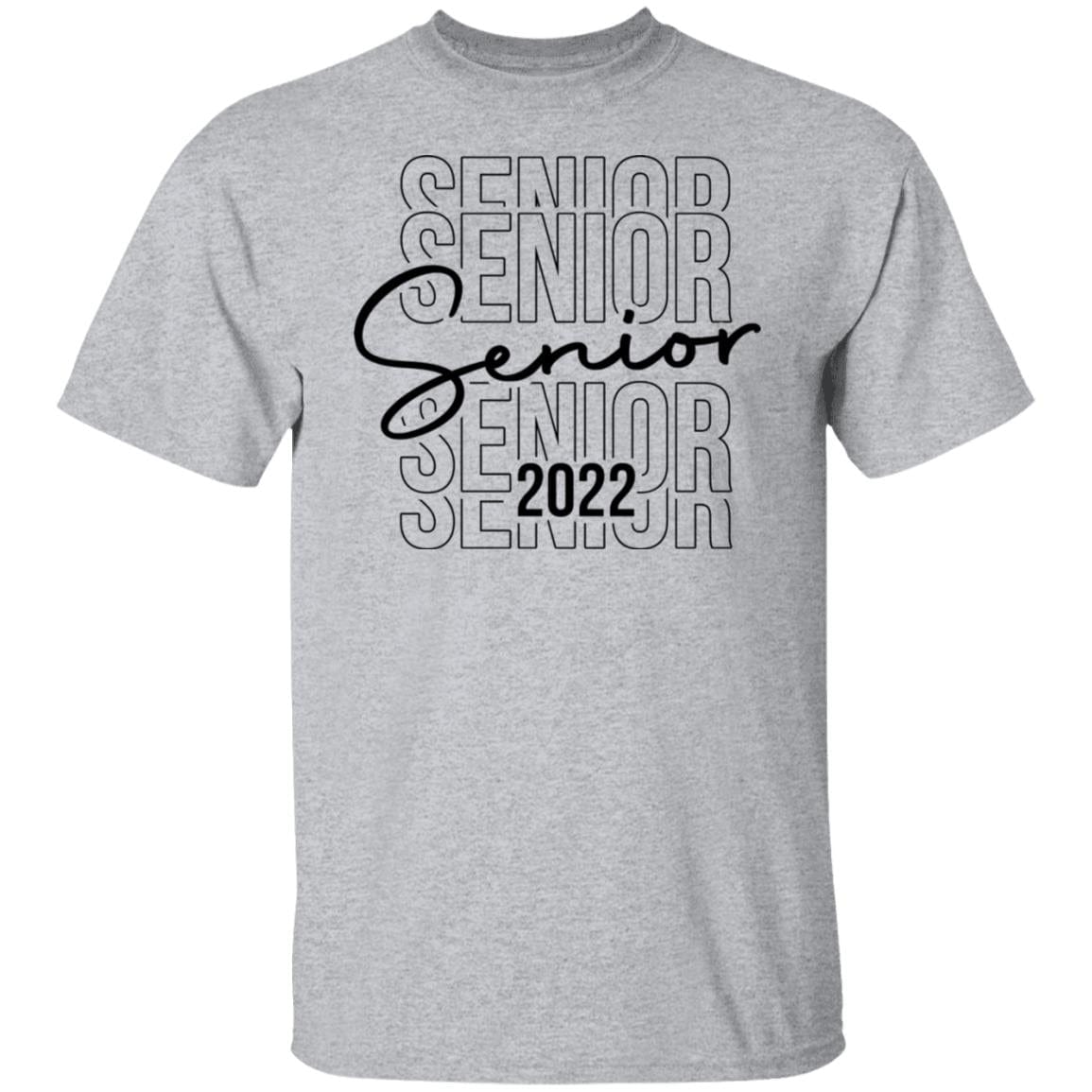 GeckoCustom #680202 Senior 2022 Shirt Basic Tee / Sport Grey / S