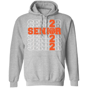 GeckoCustom #680205 Senior 2022 Basketball Sweatshirt Pullover Hoodie / Sport Grey / S