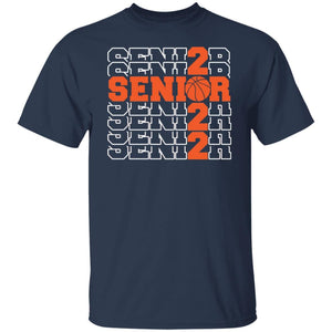 GeckoCustom #680205 Senior 2022 Basketball Sweatshirt Basic Tee / Navy / S