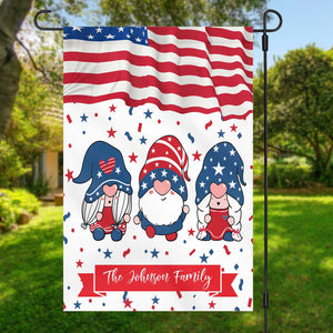 GeckoCustom American Garden Flag 4th Of July Personalized Custom Garden Flag H388 12"x18"