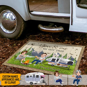 GeckoCustom And So Together We Built A Life We Loved Camping Doormat HN590