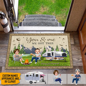 GeckoCustom And So Together We Built A Life We Loved Camping Doormat HN590