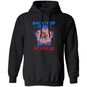 GeckoCustom Back It Up Terry Put It In Reserve American Flag USA 4th Of July H415 Pullover Hoodie / Black / S