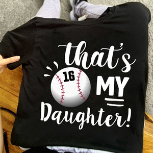 GeckoCustom Baseball Family That's My Baseball Player Personalized Custom Baseball Shirts C480