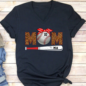 GeckoCustom Baseball Mom Shirt Personalized Custom Baseball Shirt H482