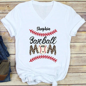 GeckoCustom Baseball Mom Shirt Personalized Custom Baseball Shirt H496