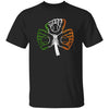 GeckoCustom Baseball Softball Shamrock St Patrick Shirt Basic Tee / Black / S