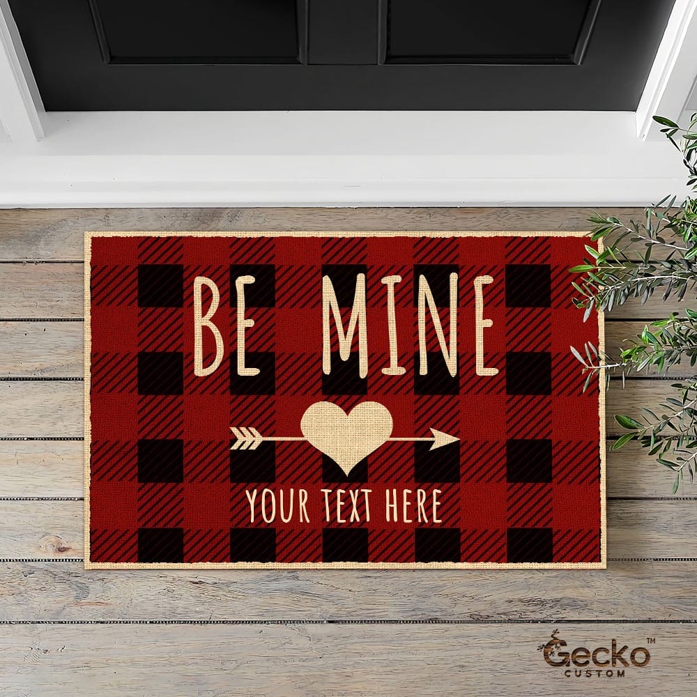 GeckoCustom Be Mine Couple Doormat HN590 15x24in-40x60cm