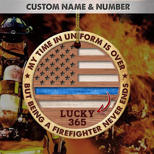 GeckoCustom Being A Firefighter Ornament HN590