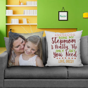 GeckoCustom Being My Step Mother Family Throw Pillow HN590