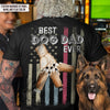 GeckoCustom Best Dog Dad Ever Dog Pump Back Tshirt, HN590