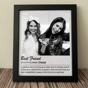 GeckoCustom Best Friend Love You Anyway Picture Frame, Gift for Sister, HN590 8"x10"