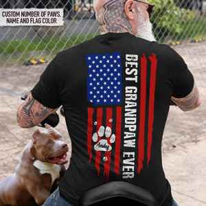 GeckoCustom Best Grandpaw Ever Back Dog Shirt, HN590