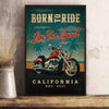 GeckoCustom Born To Ride, Live For Speed, Bikers Gift, Motorcycle Poster, HN590