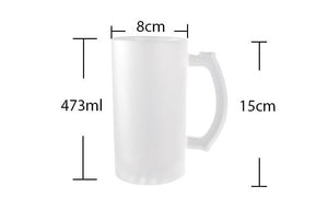 GeckoCustom Camping Frosted Glass Beer Mug HN590