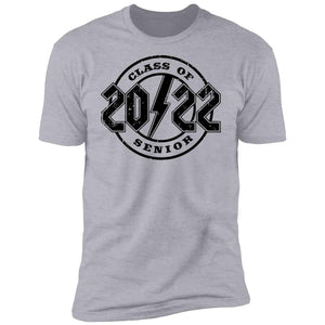 GeckoCustom class of 2022 rock style senior White Senior Premium Tee / Heather Grey / X-Small