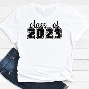 GeckoCustom Class Of 2023 Bold Text Shirt Graduation Gift HN590