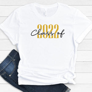 GeckoCustom Class of 2023 With Yellow Text Shirt Graduation Gift HN590