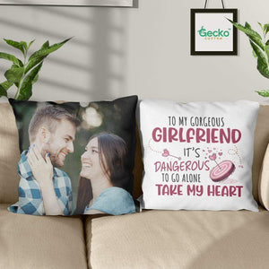 GeckoCustom Couple Throw Pillow HN590