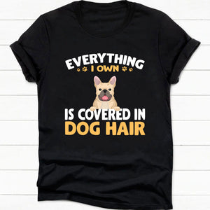 GeckoCustom Covered In Dog Hair Personalized Custom Dog Shirt C287 Women Tee / Black Color / S