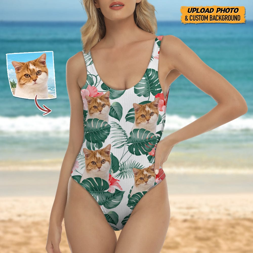 GeckoCustom Custom Cat Photo Hawaii Swimsuit K228 9021