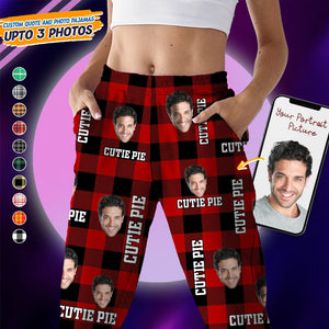 GeckoCustom Custom Face Photo For Bestie Pajamas K228 HN590 For Adult / Only Pants / XS