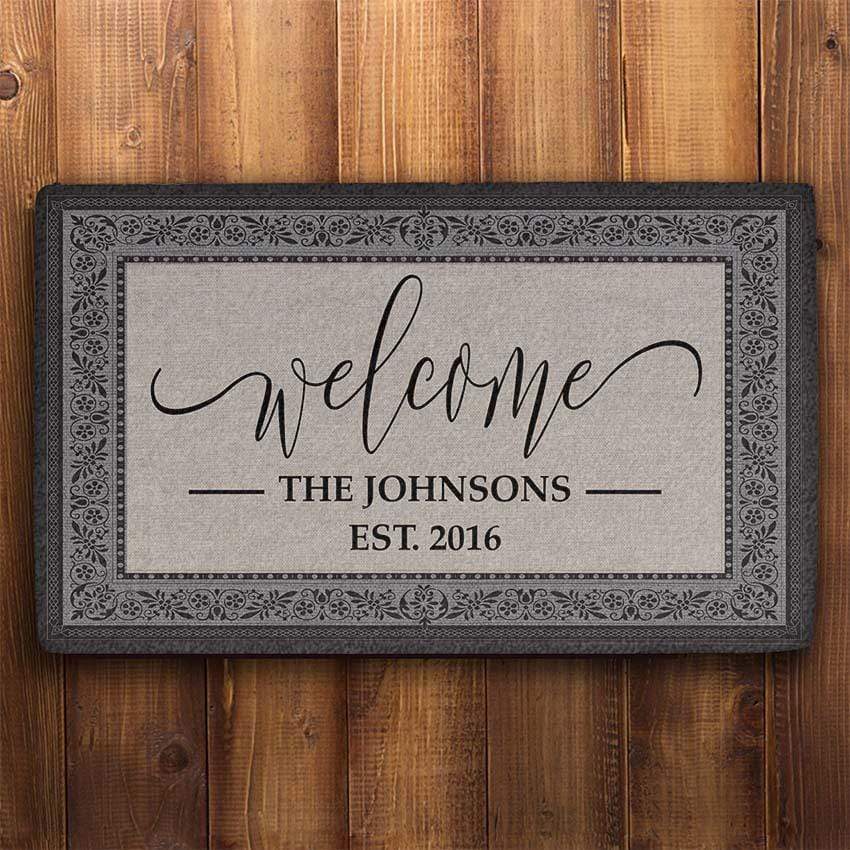 GeckoCustom Custom Family Welcome Doormat T33
