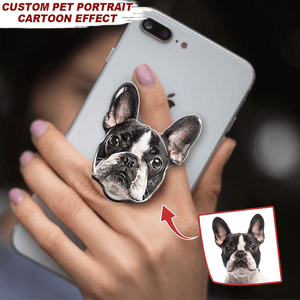 GeckoCustom Custom Pet Portrait Cartoon Popsocket, Pet Grip HN590 1 Photo