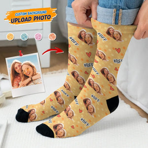 GeckoCustom Custom Photo Bestie Socks T368 HN590