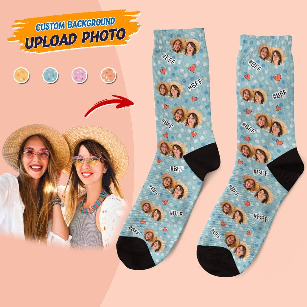 GeckoCustom Custom Photo Bestie Socks T368 HN590