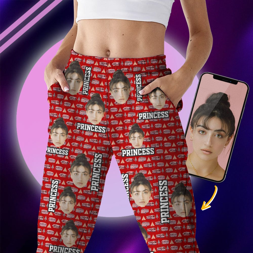 GeckoCustom Custom Photo Camping Car Pattern Pajamas K228 HN590 For Adult / Only Pants / XS