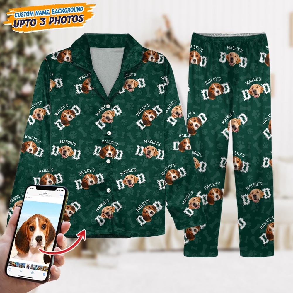 GeckoCustom Custom Photo Dad Mom Dog Pajamas N304 HN590
