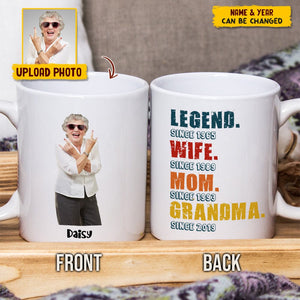 GeckoCustom Custom Photo Daddy Legend Family Mug N304 HN590