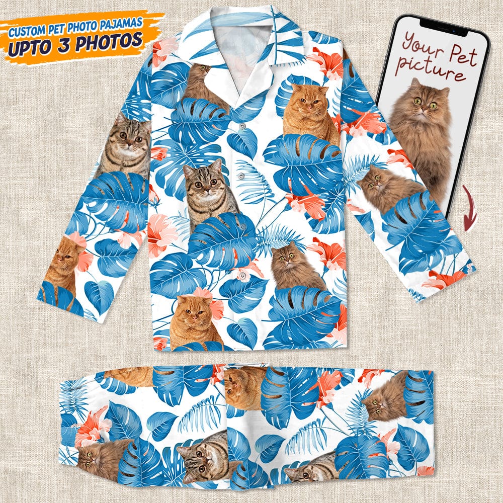 GeckoCustom Custom Photo Dog and Cat Pajamas T286 HN590