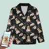 GeckoCustom Custom Photo Dog Cat A Simple Woman Pajamas N304 HN590 For Adult / Only Shirt / XS