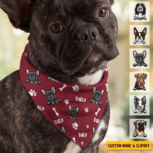 GeckoCustom Custom Photo Dog Cat, Dog Clipart Pet Bandana T368 HN590