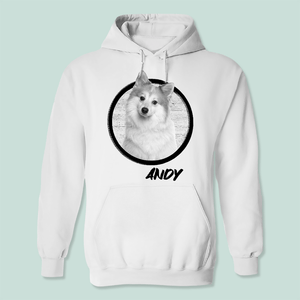 GeckoCustom Custom Photo Dog Cat Face Pet Shirt K228 HN590 Pullover Hoodie / Sport Grey Colour / S