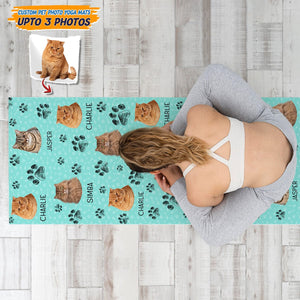 GeckoCustom Custom Photo Dog Cat For Pet Lover Yoga Mats T286 HN590