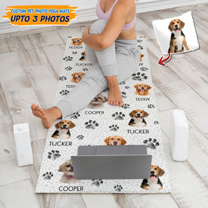 GeckoCustom Custom Photo Dog Cat For Pet Lover Yoga Mats T286 HN590