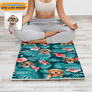 GeckoCustom Custom Photo Dog Cat Hawaii Pet Yoga Mats T286 HN590 23" x 73" (58cm x 183cm)