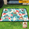 GeckoCustom Custom Photo Dog Cat Hawaiian Doormat N304 HN590