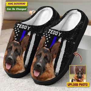 GeckoCustom Custom Photo Dog Cat USA Flag Pet Slipper N369 HN590