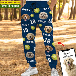 GeckoCustom Custom Photo Dog Cat With Softball Pet Sweatpants T286 HN590