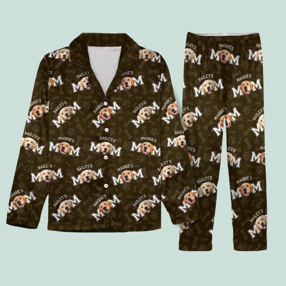 GeckoCustom Custom Photo Dog Dad Dog Mom Pajamas N304 HN590