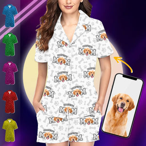 GeckoCustom Custom Photo Dog Dad Dog Mom Short Pajamas K228 889031