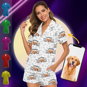 GeckoCustom Custom Photo Dog Dad Dog Mom Short Pajamas K228 889031