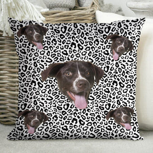 GeckoCustom Custom Photo Dog Leopard For Dog Lover Pillow N304 HN590