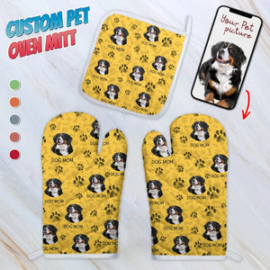 GeckoCustom Custom Photo Dog Paw For Dog Lovers Oven Mitt K228 889016